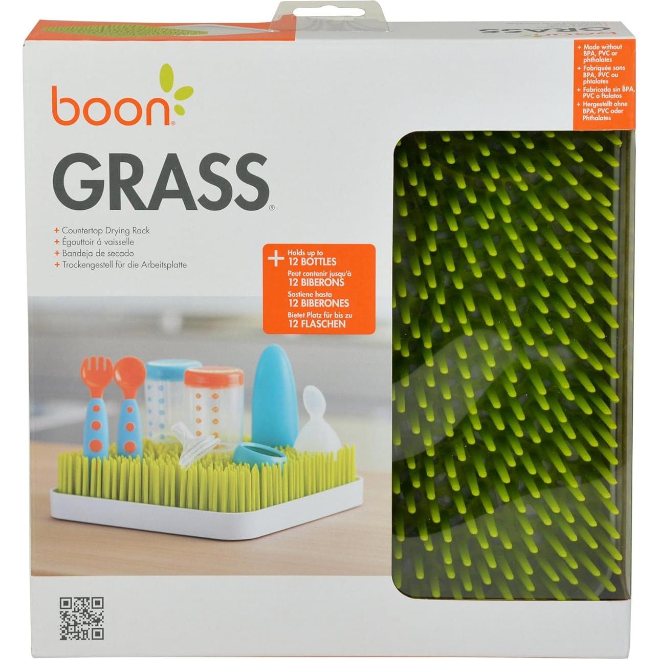 Estante de Secado de Encimera Boon Grass Verde 24x24 cm