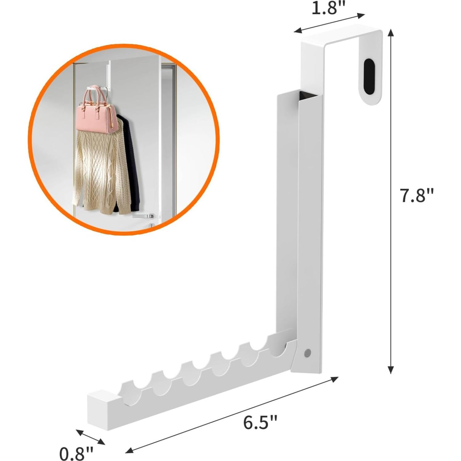 Estante de Secado Plegable Verypejan para Puerta Blanco