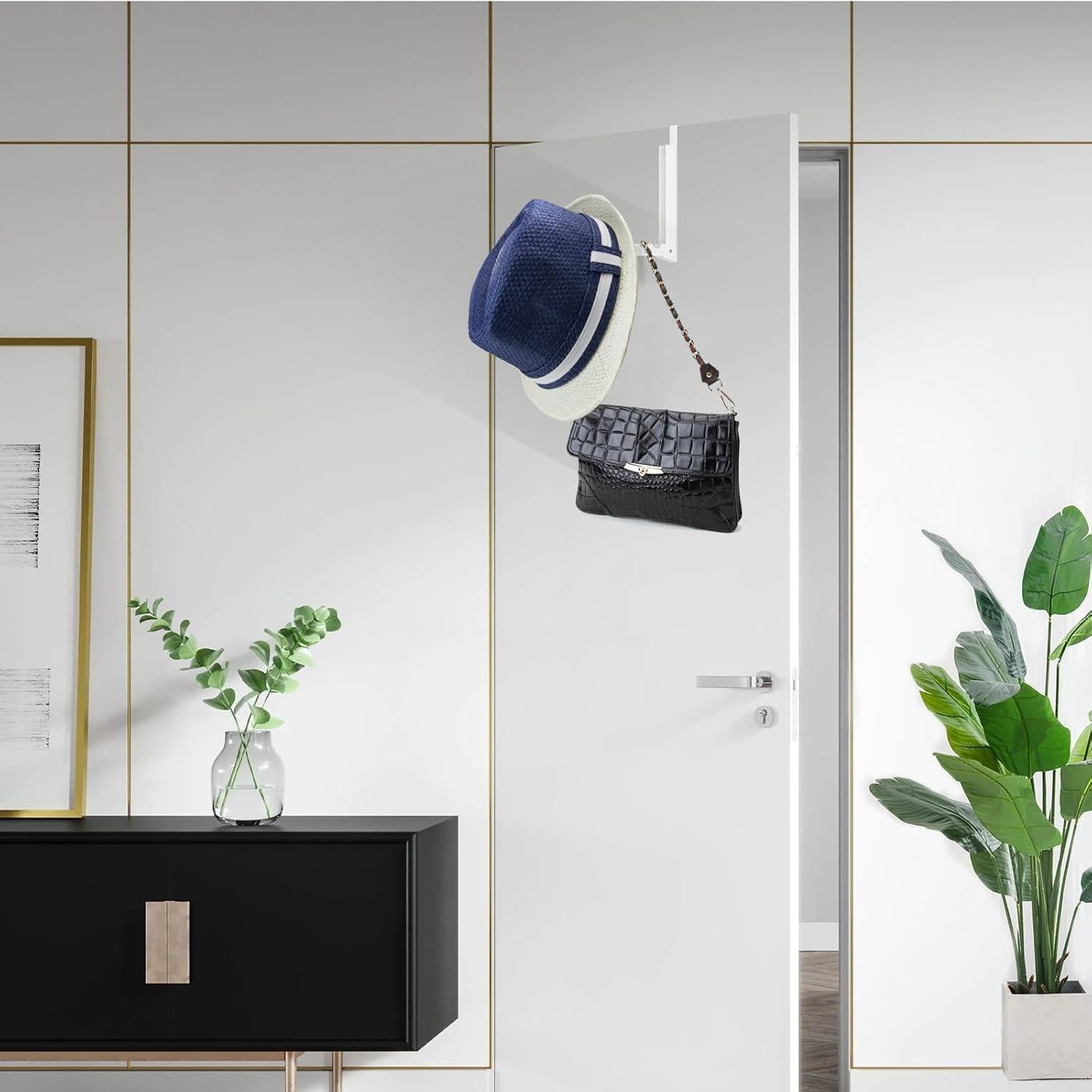 Estante de Secado Plegable Verypejan para Puerta Blanco