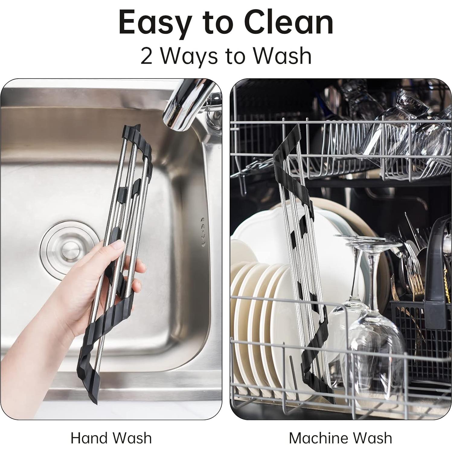 Estante Secado Platos Plegable Tomorotec Acero Inoxidable