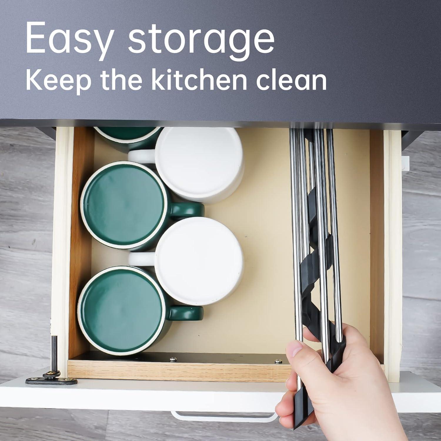 Estante Secado Platos Plegable Tomorotec Acero Inoxidable