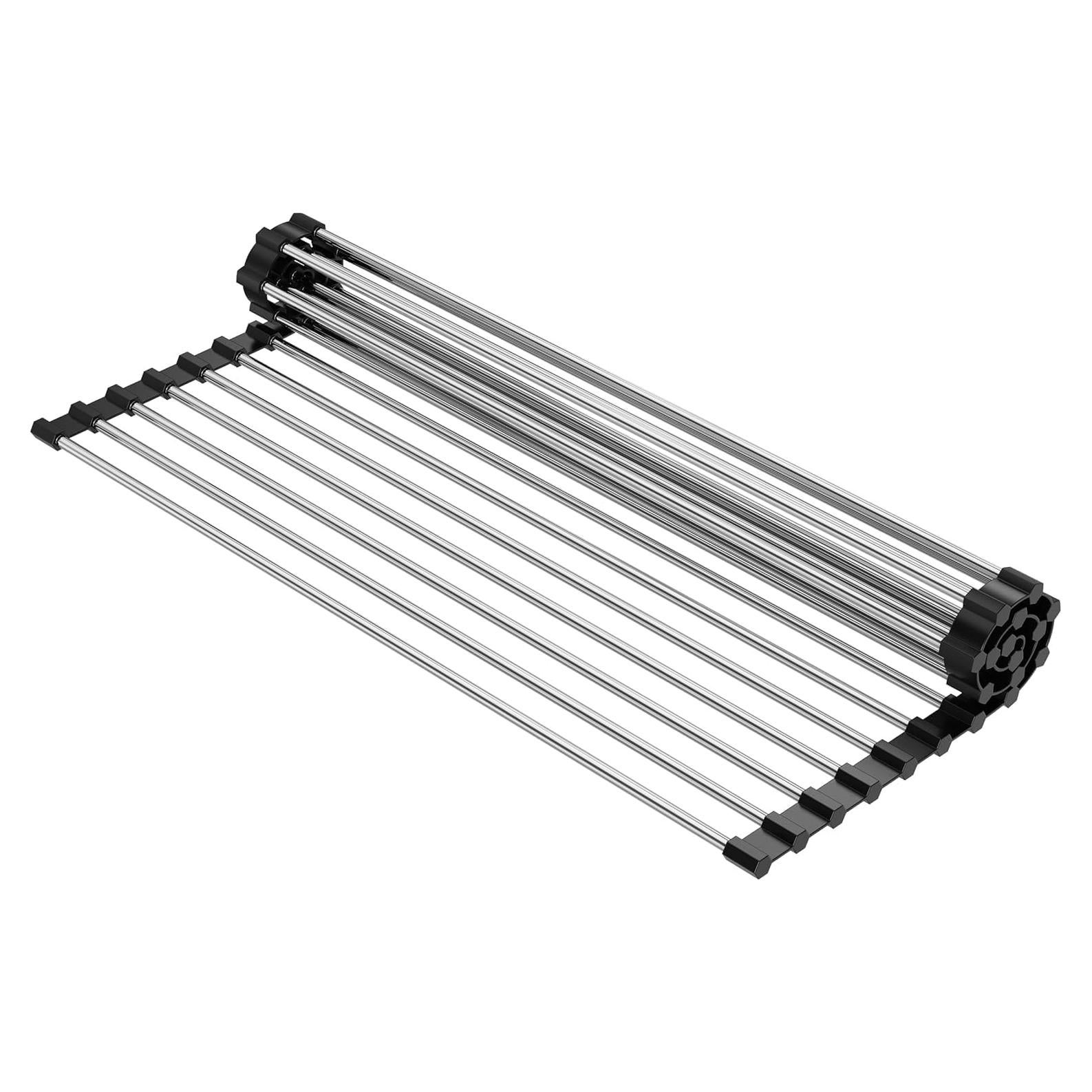 Estante para Secar Platos NEZUIBAN Enrollable 43,69x39,88cm Negro