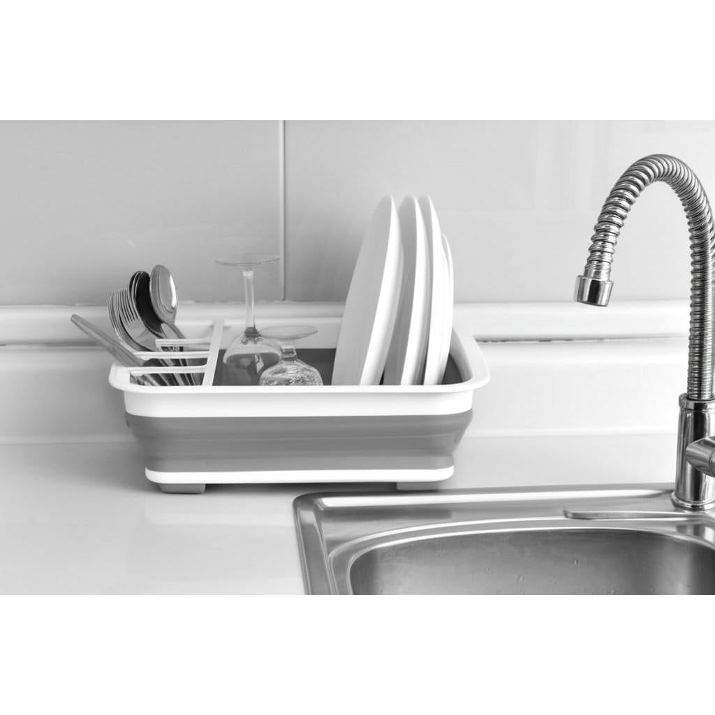 Estante de Secado de Platos BNBD Plegable Blanco 37.5x30cm