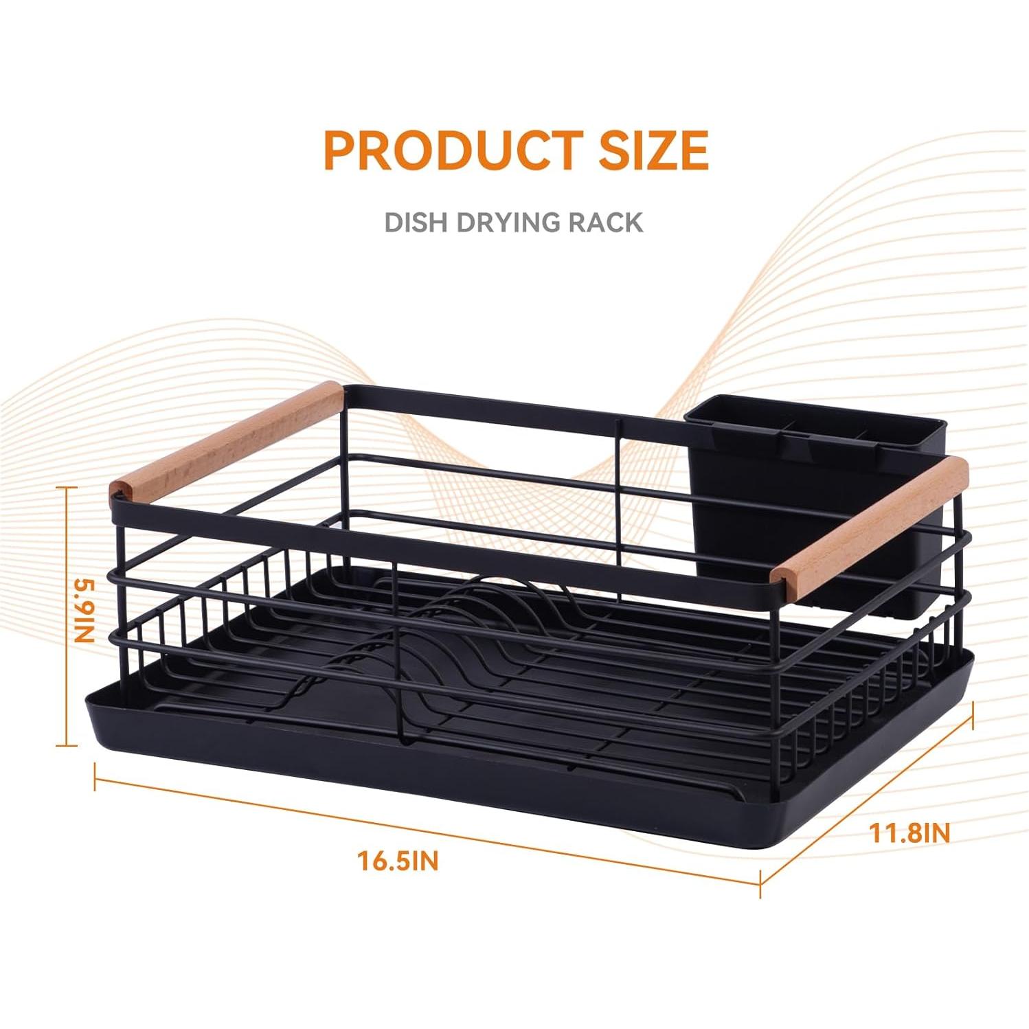 Escurridor de Platos BRIAN & DANY Acero Inoxidable Negro