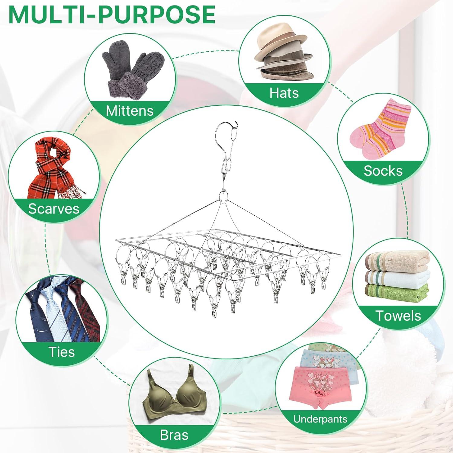 Estante de Secado de Hierbas Elesunory 4 Niveles Acero Inoxidable