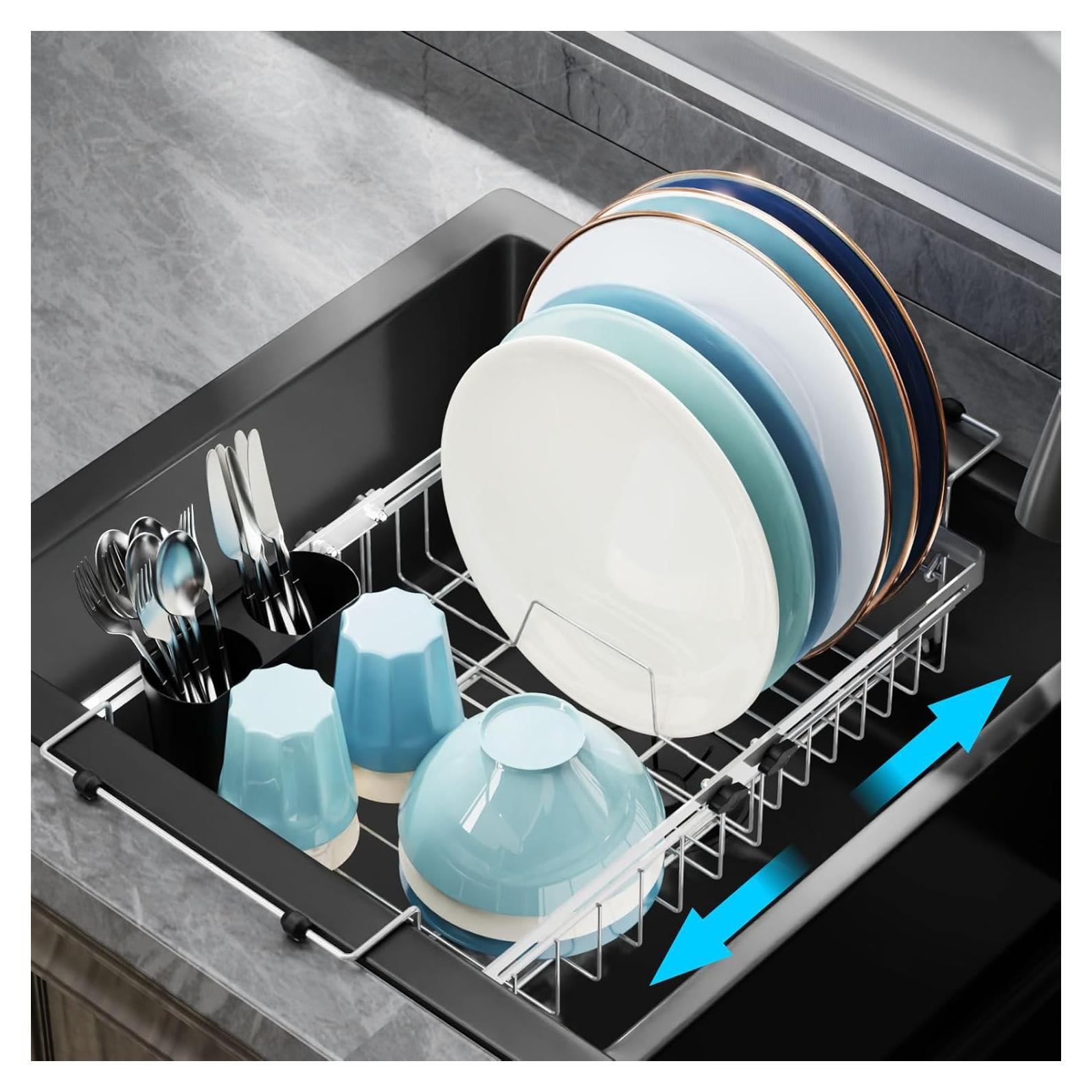 Escurridor de Platos Expandible GSlife Acero Inoxidable 1,03 kg