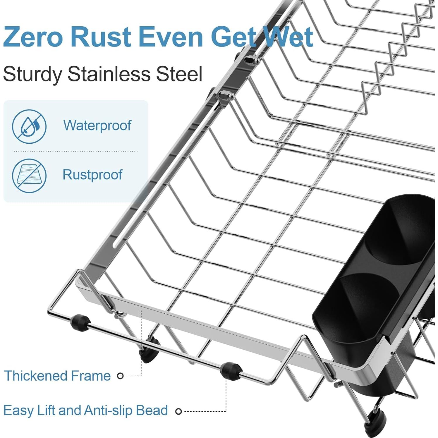 Escurridor de Platos Expandible GSlife Acero Inoxidable 1,03 kg