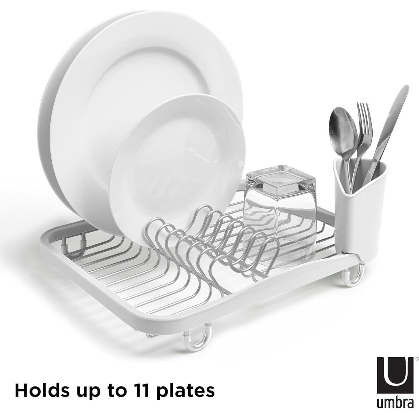 Escurridor de Platos Umbra Sinkin - Caddy Drenaje Blanco