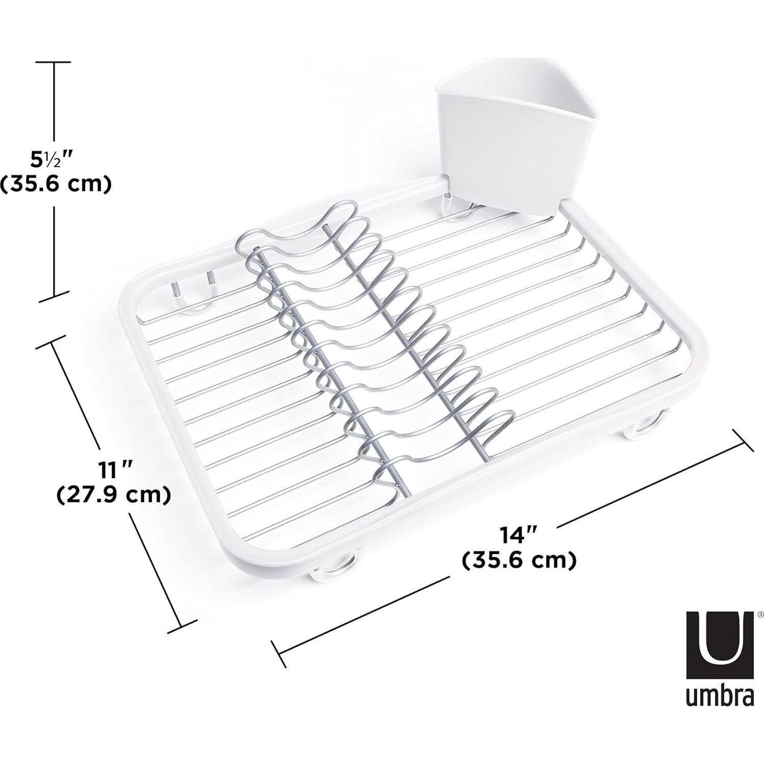 Escurridor de Platos Umbra Sinkin - Caddy Drenaje Blanco
