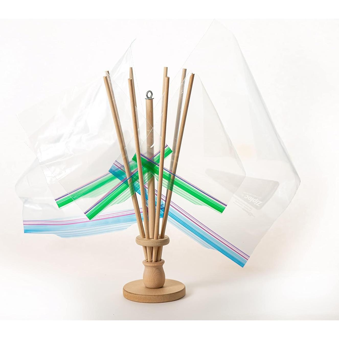 Soporte Secador de Bolsas de Plástico FloWorks 36.8x10.2 cm