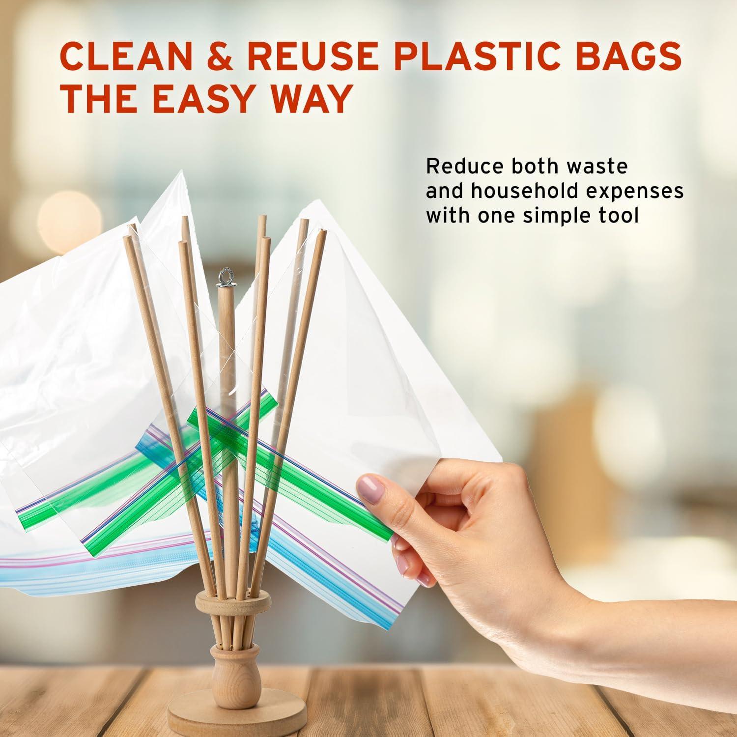 Soporte Secador de Bolsas de Plástico FloWorks 36.8x10.2 cm