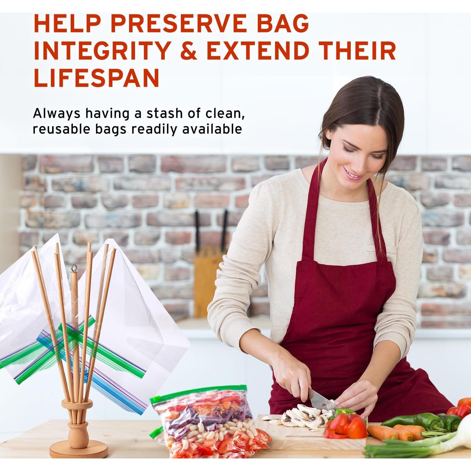 Soporte Secador de Bolsas de Plástico FloWorks 36.8x10.2 cm