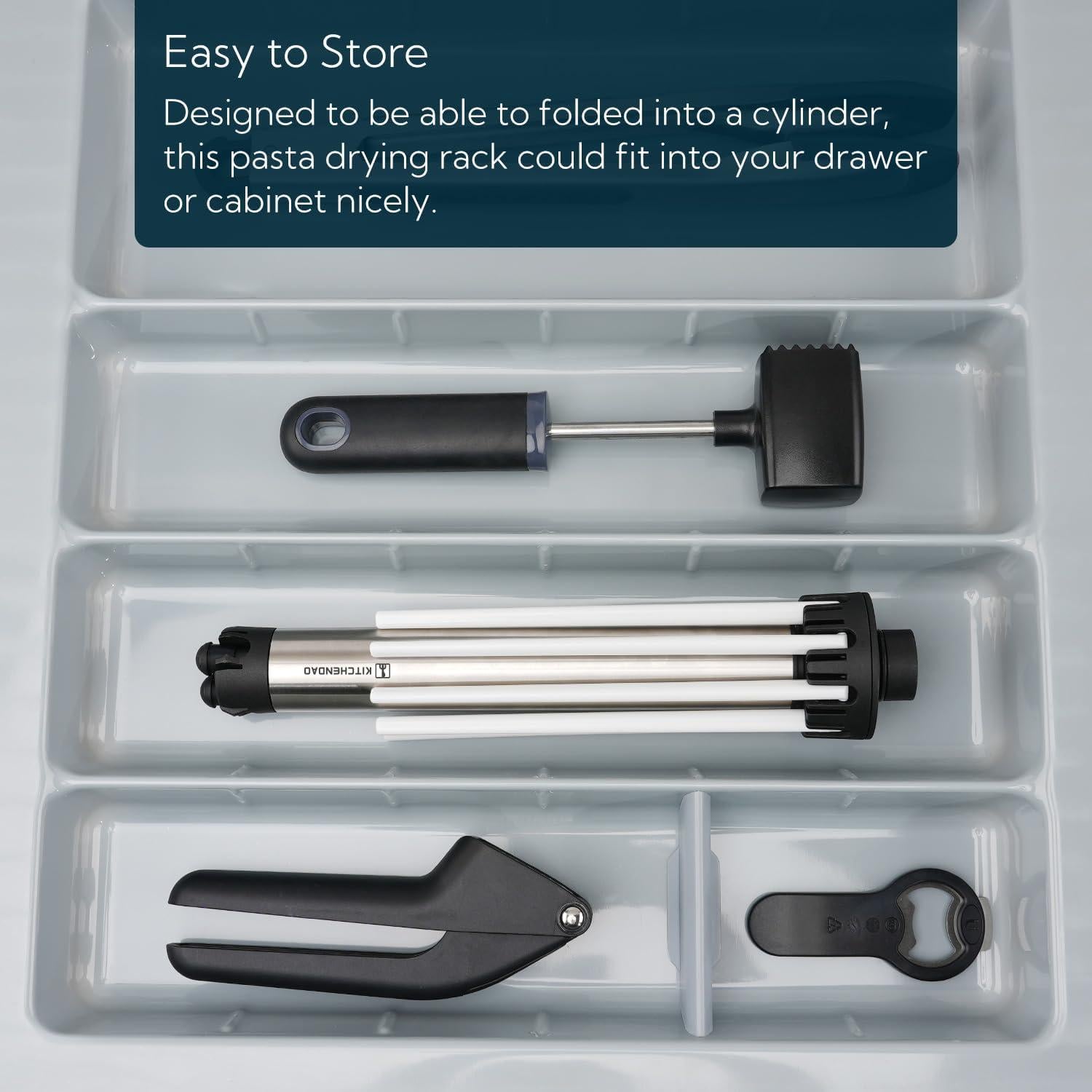 Soporte Plegable para Secar Pasta KITCHENDAO 2,27 kg