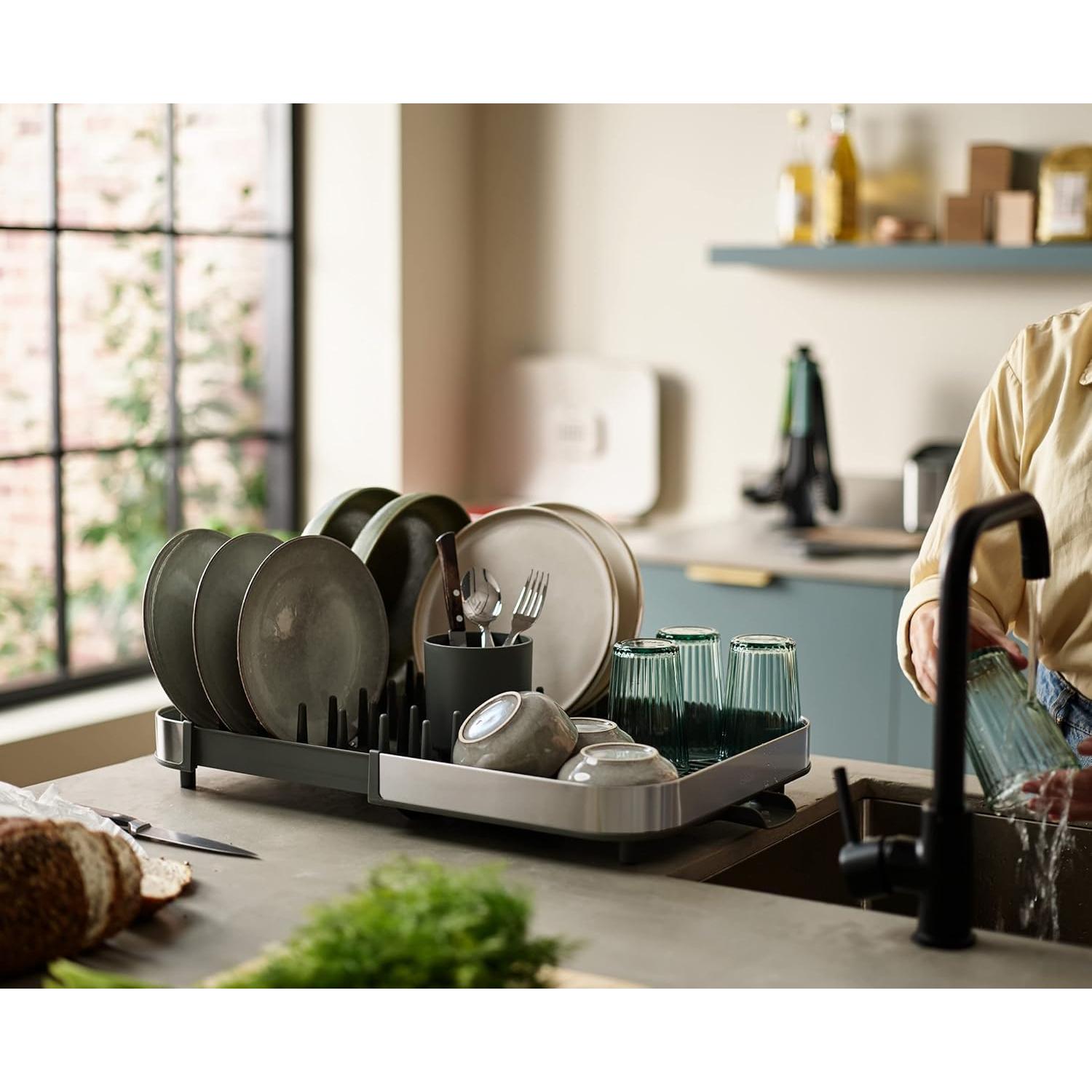 Estante Secado de Platos Expandible Joseph Joseph Acero Inoxidable