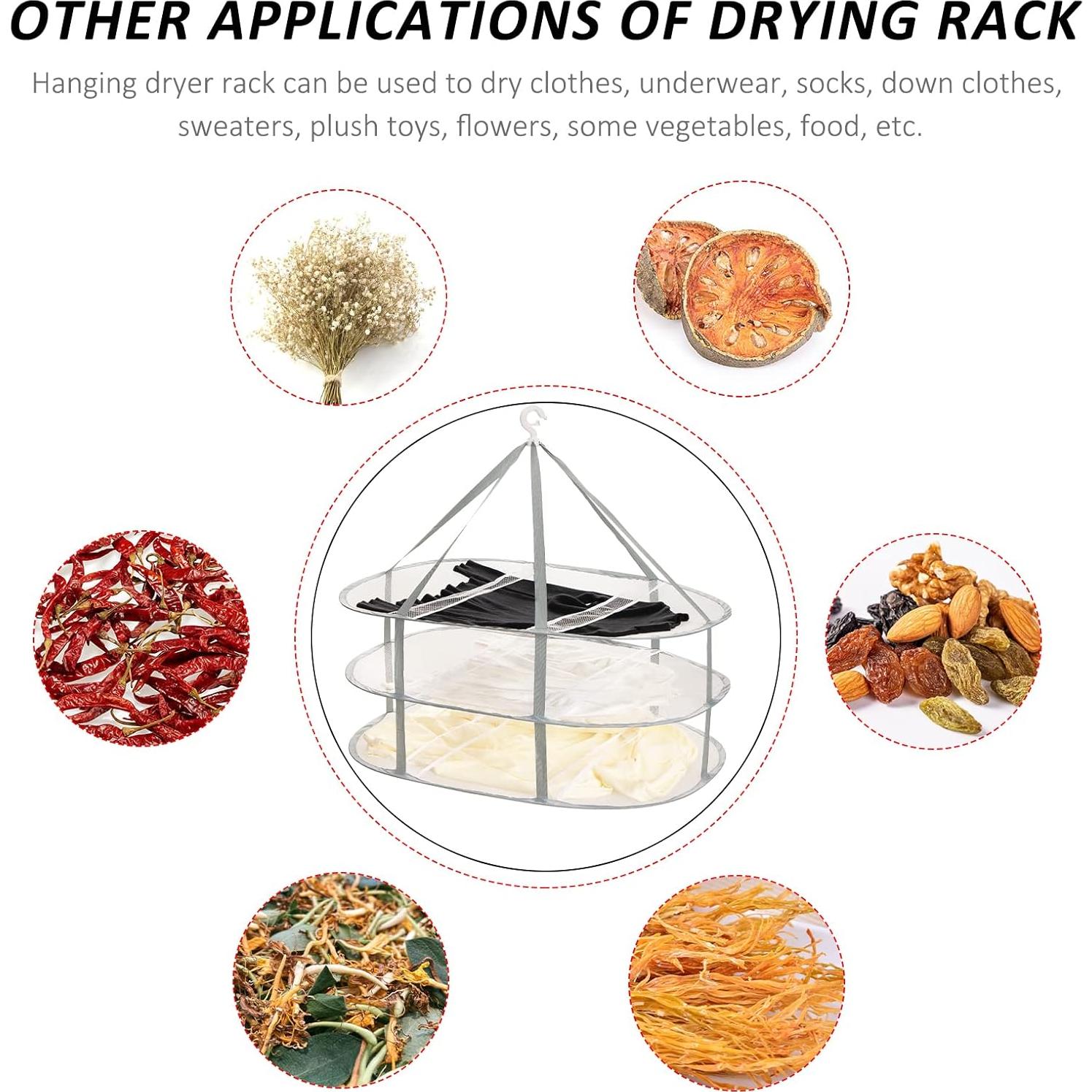 Estante Secador de Ropa Plegable AUTODECO XL 3 Niveles