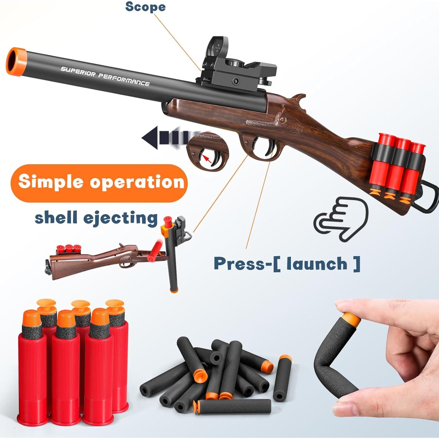 Escopeta de Juguete Amazing Astral 25.4x15.2 cm para Niños