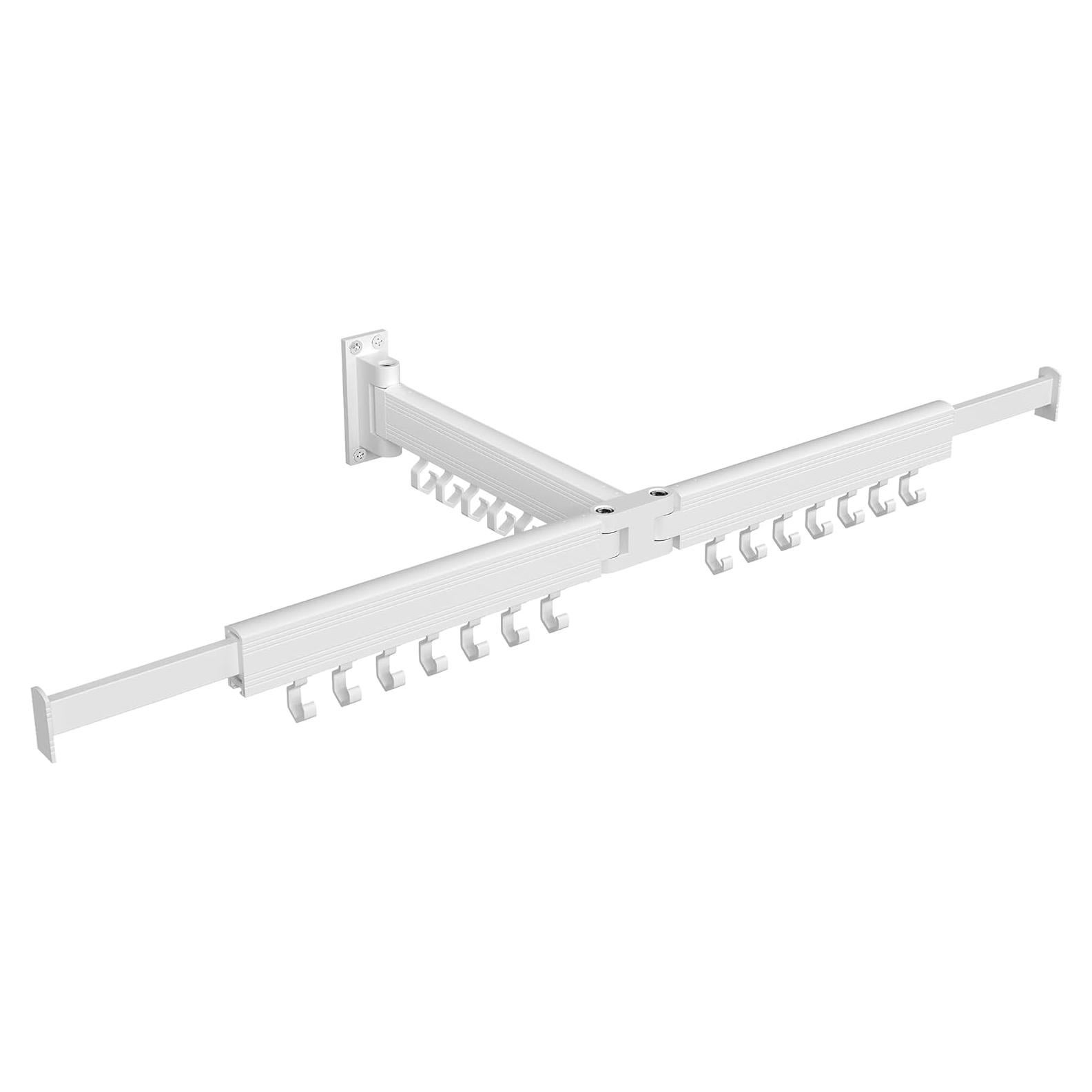 Estante Secar Ropa Pared SONGMICS Blanco 21 Ganchos 1,18 kg