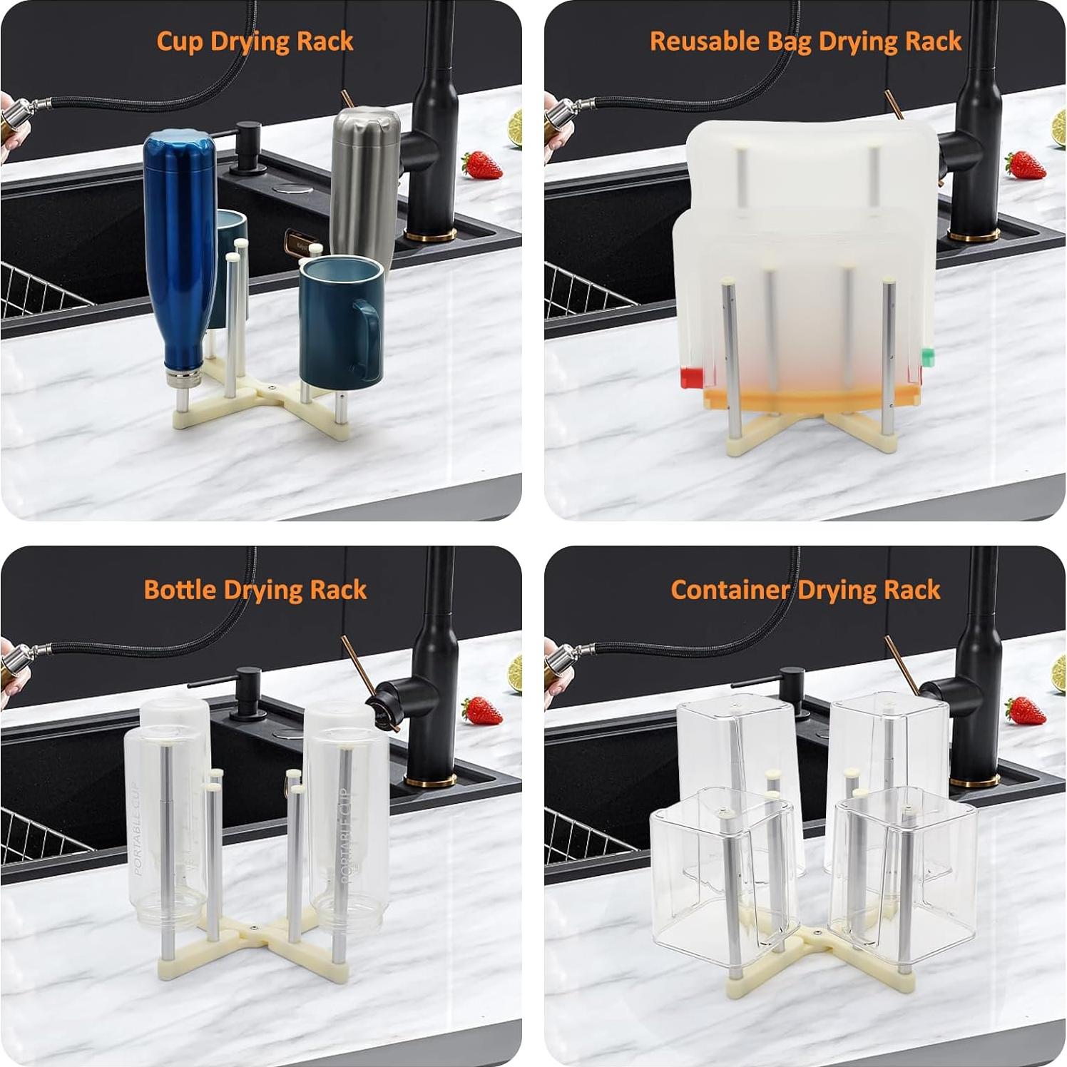 Soporte Plegable para Secado de Botellas KORRTFID 25,4 cm