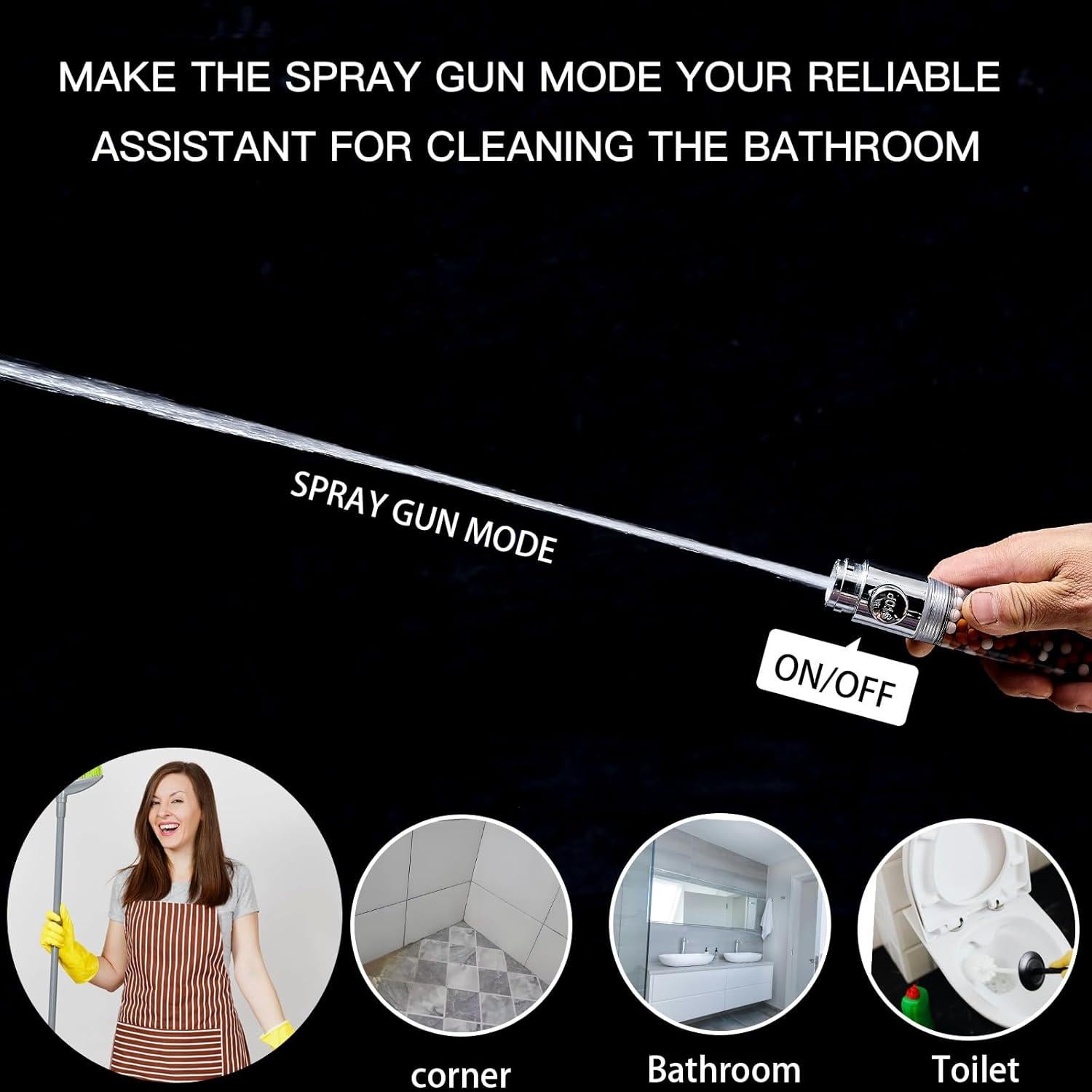 Cabezal de Ducha Filtrado PumodTec Alta Presión 4 Modos