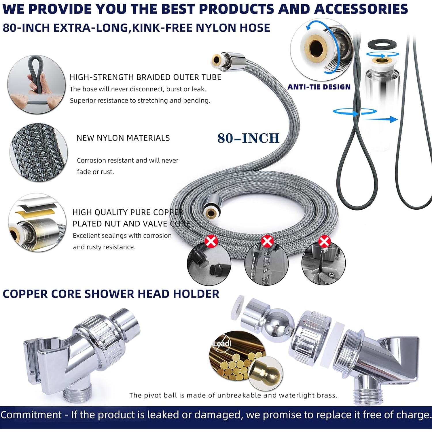 Cabezal de Ducha Filtrado PumodTec Alta Presión 4 Modos