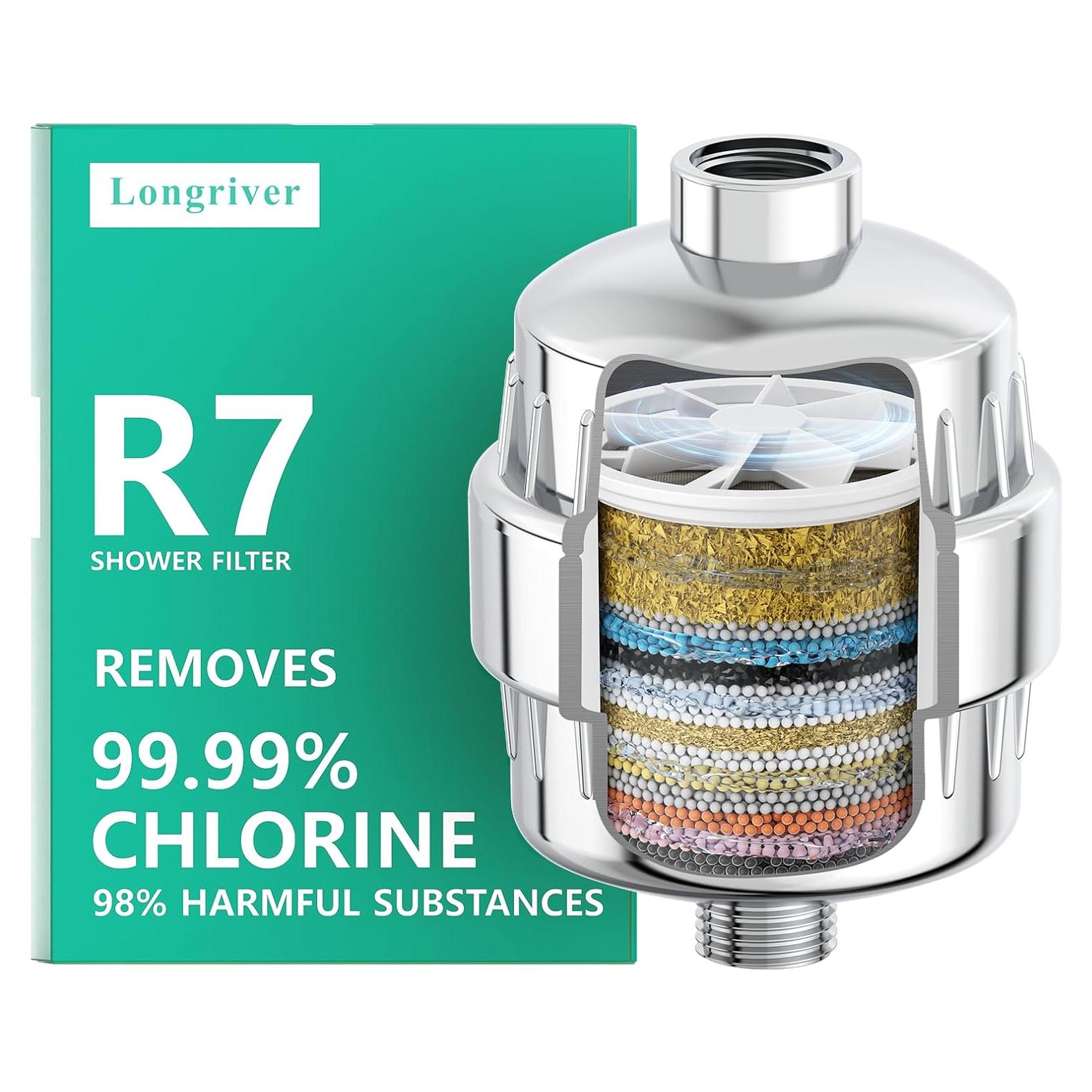 Filtro de Ducha R7 Longriver Eliminador de Cloro 99.99%