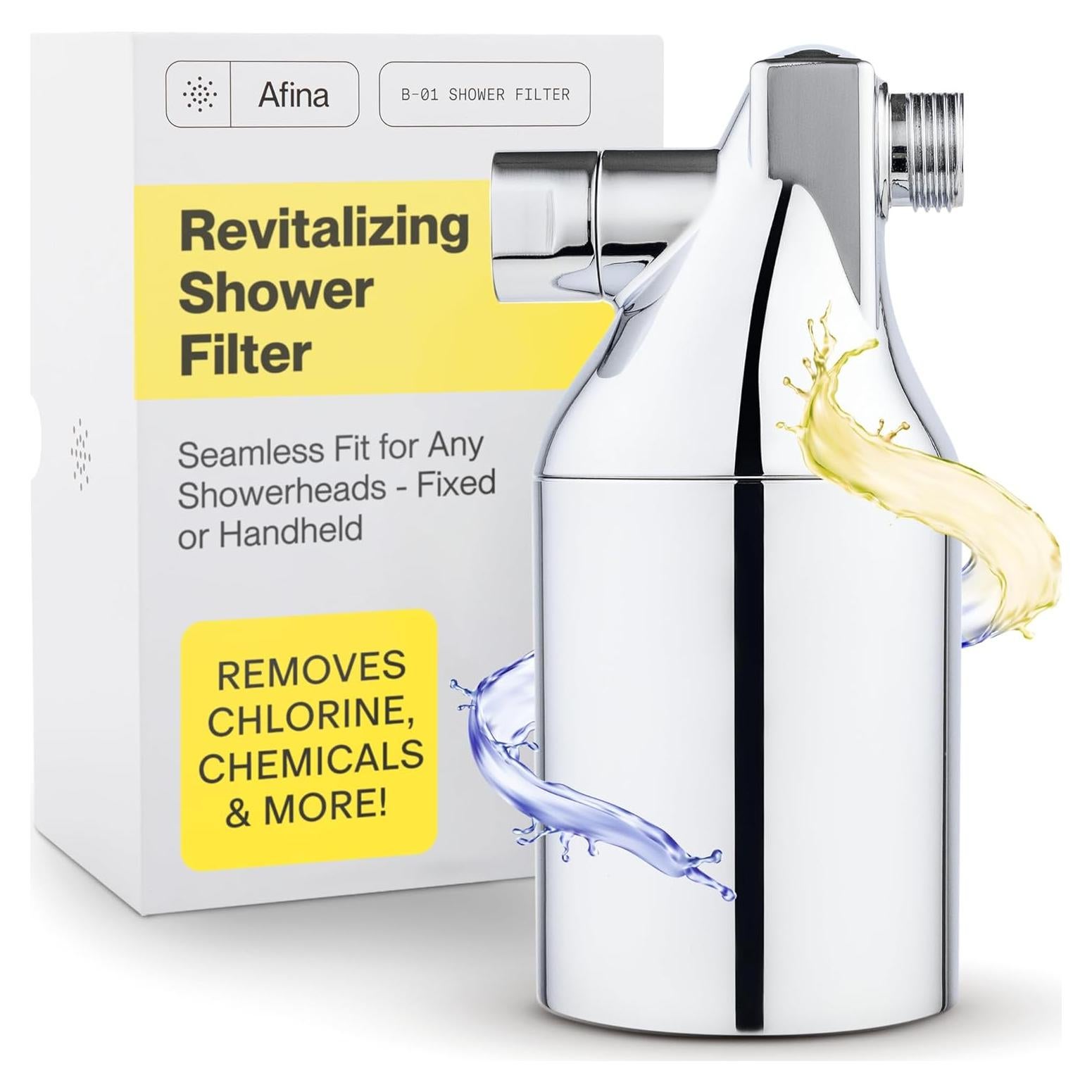 Filtro de Ducha Afina - Alta Presión, Cromo, 0.97 kg