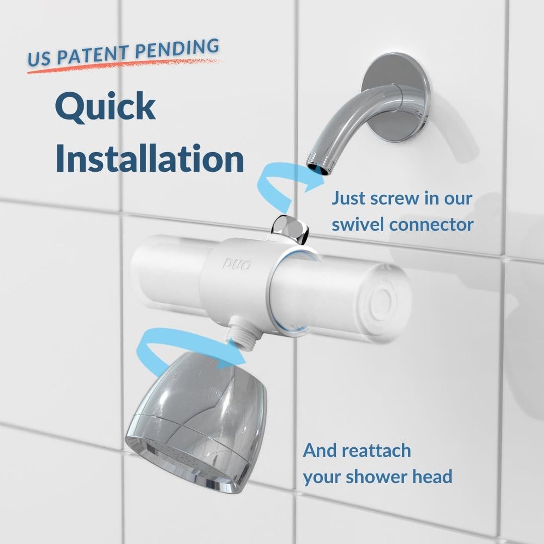 Filtro de Ducha Weddell Duo - Certificado NSF, Negro