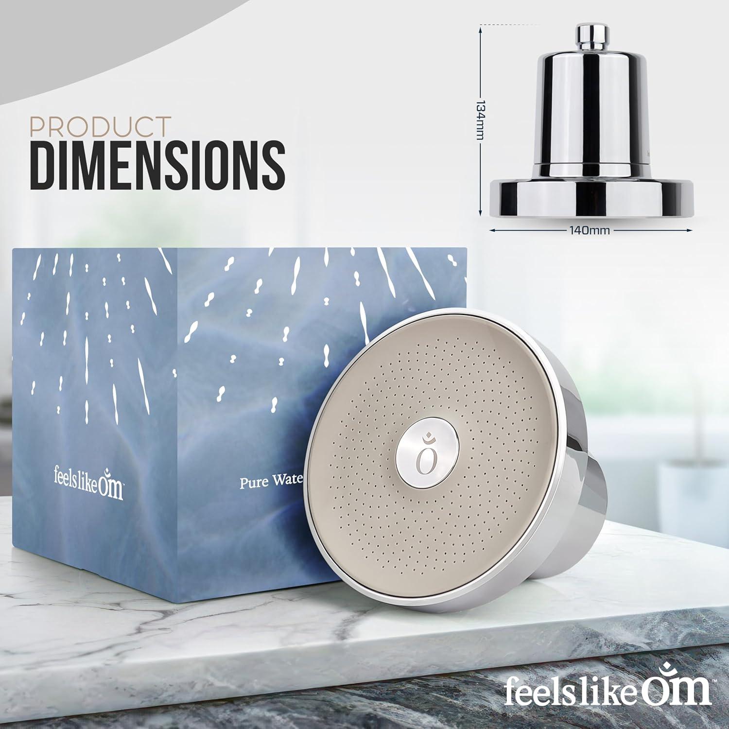 Cabezal de Ducha Filtrado Feels Like Om - Alta Presión 20 Etapas