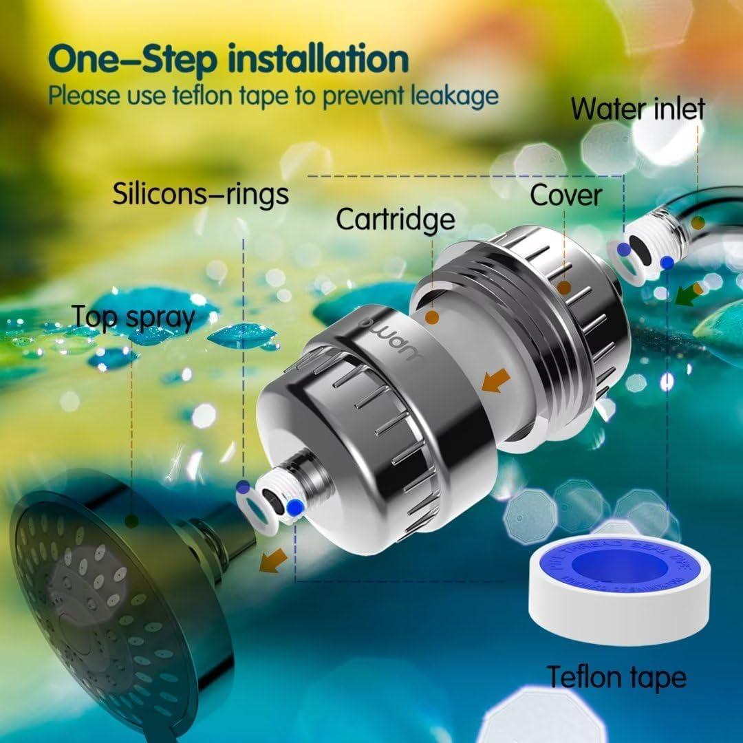 Filtro de Ducha BWDM 15 Etapas Vitamina C Cromo