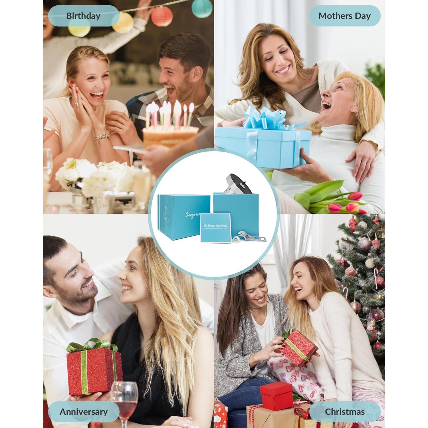 Cabezal de Ducha Filtrado SANYCASA 6 Pulgadas KDF-55