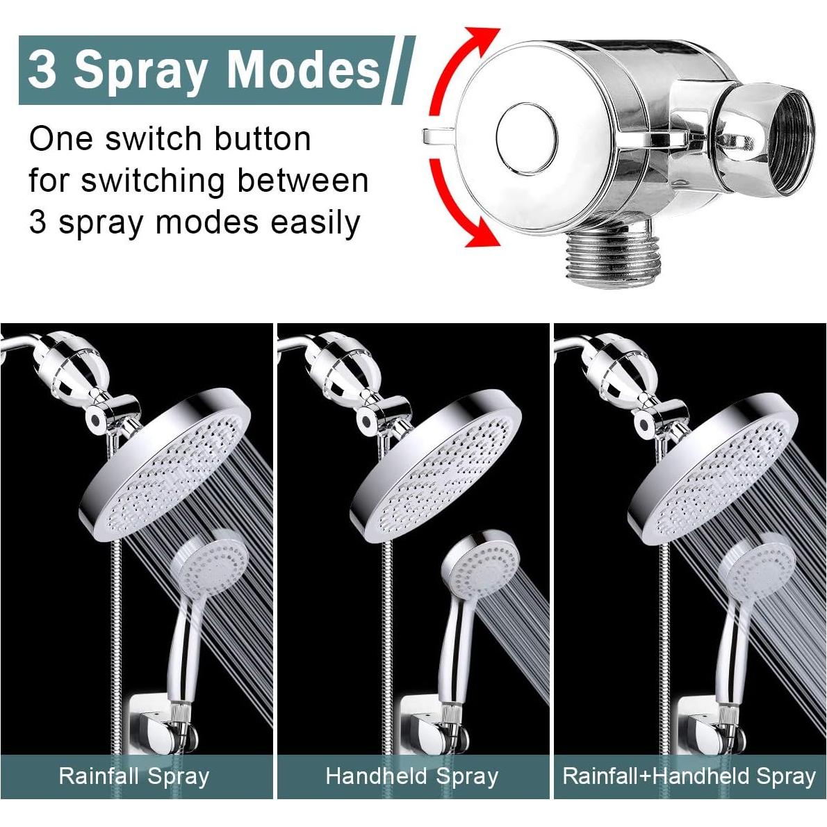 Cabezal de Ducha Filtrado Taiker YL-FSH, Alta Presión 60 cm