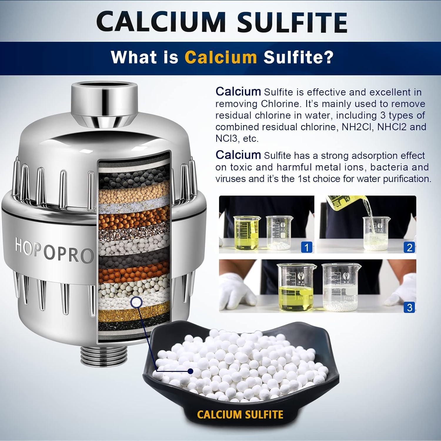 Filtro de Ducha HOPOPRO 18 Etapas Universal Cromo