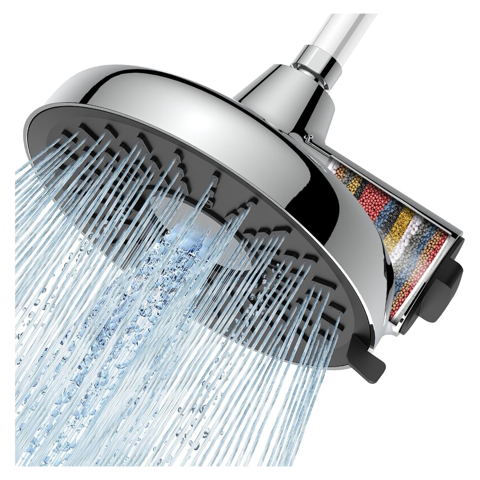Cabezal de Ducha Filtrado BOWGER 20 cm Alta Presión Cromo
