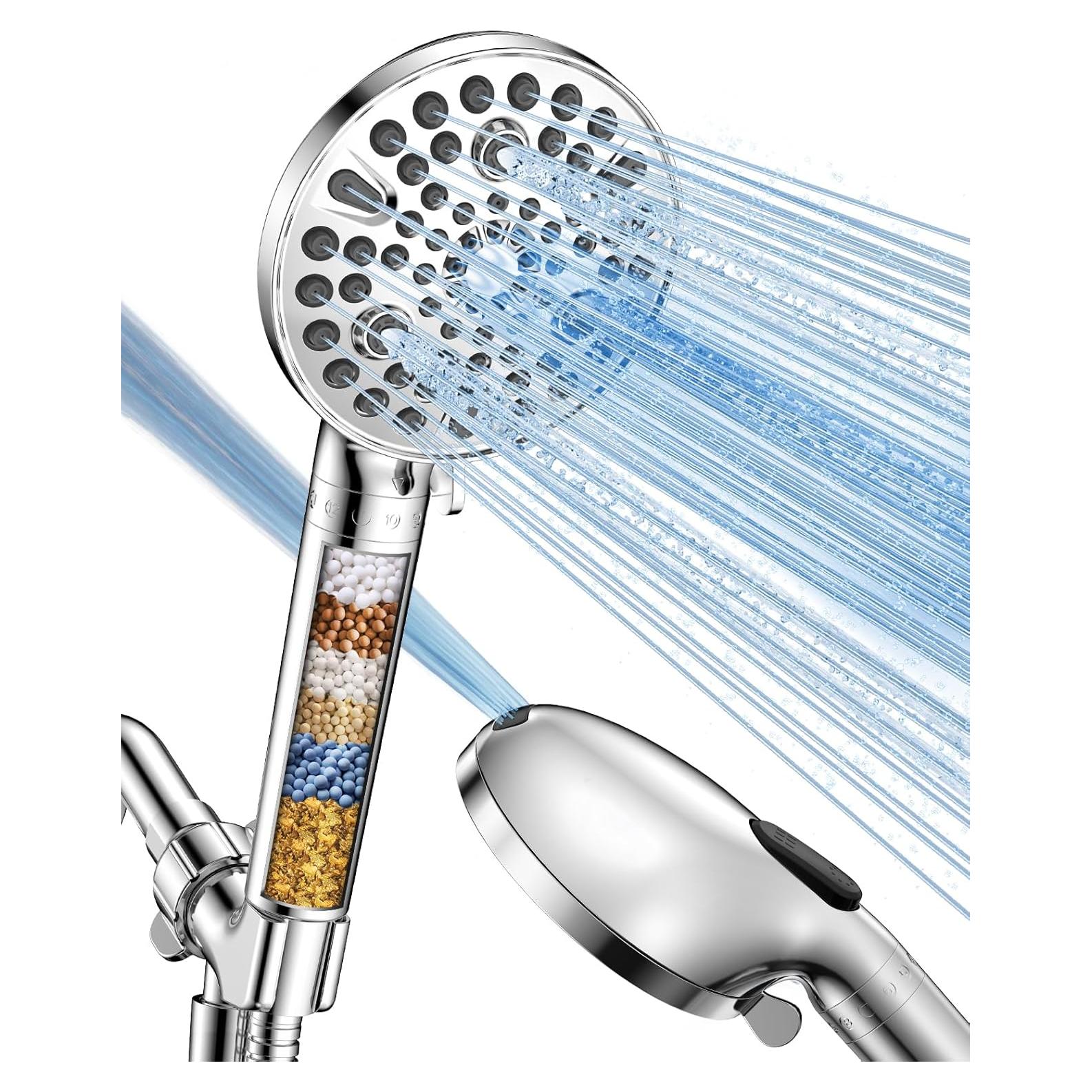 Cabezal de Ducha de Mano MakeFit con Filtro y 10 Modos