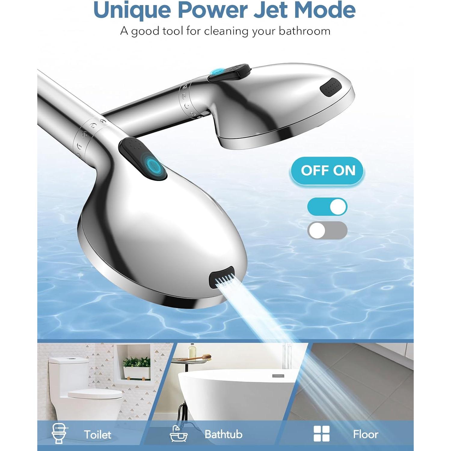 Cabezal de Ducha de Mano MakeFit con Filtro y 10 Modos