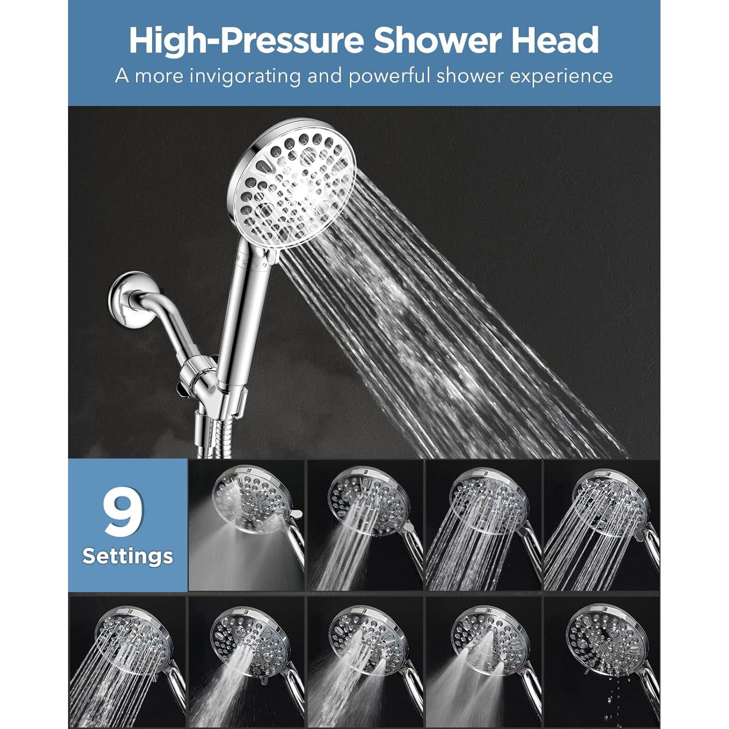 Cabezal de Ducha de Mano MakeFit con Filtro y 10 Modos