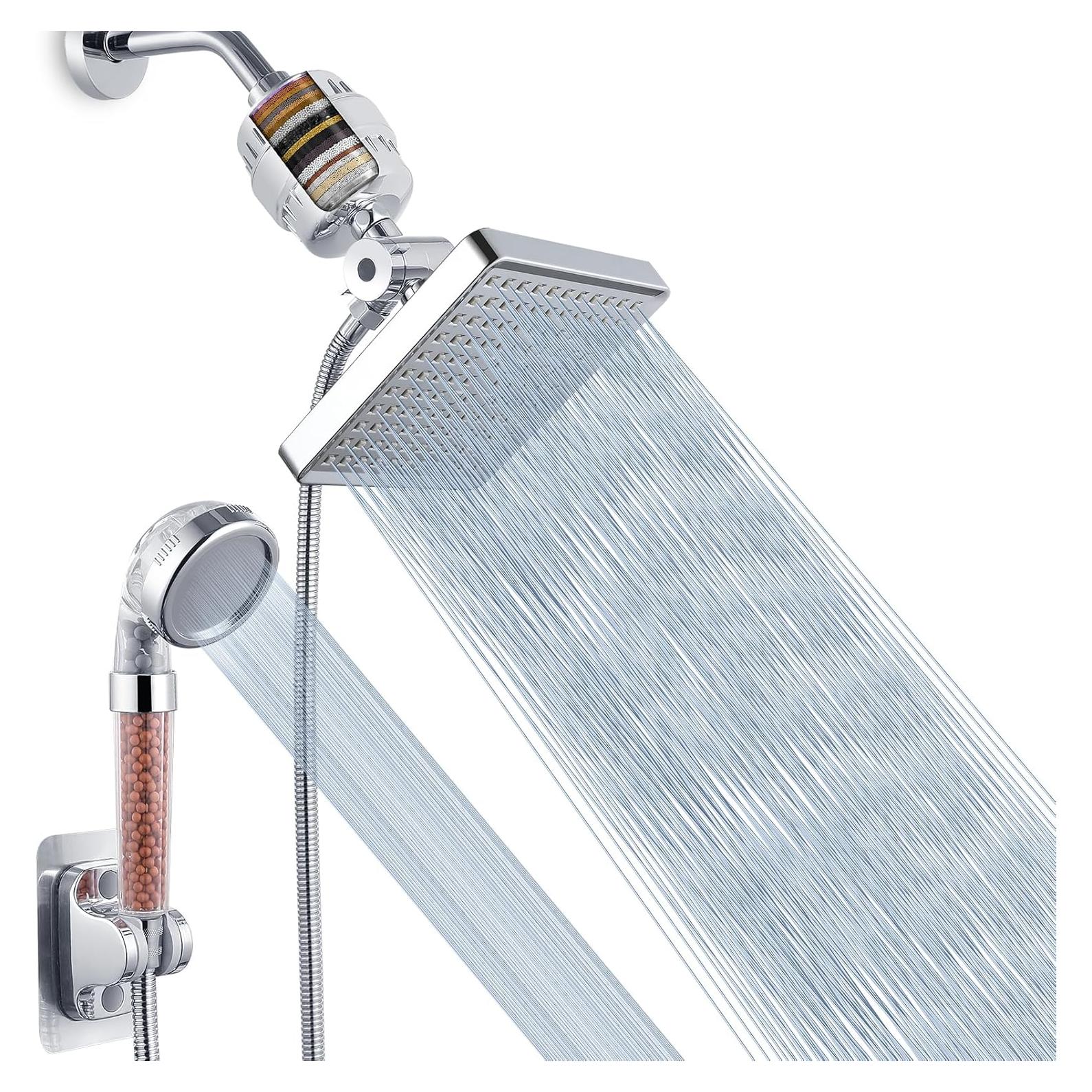 Cabezal de Ducha Filtrado Voolan con Manguera 149,86 cm