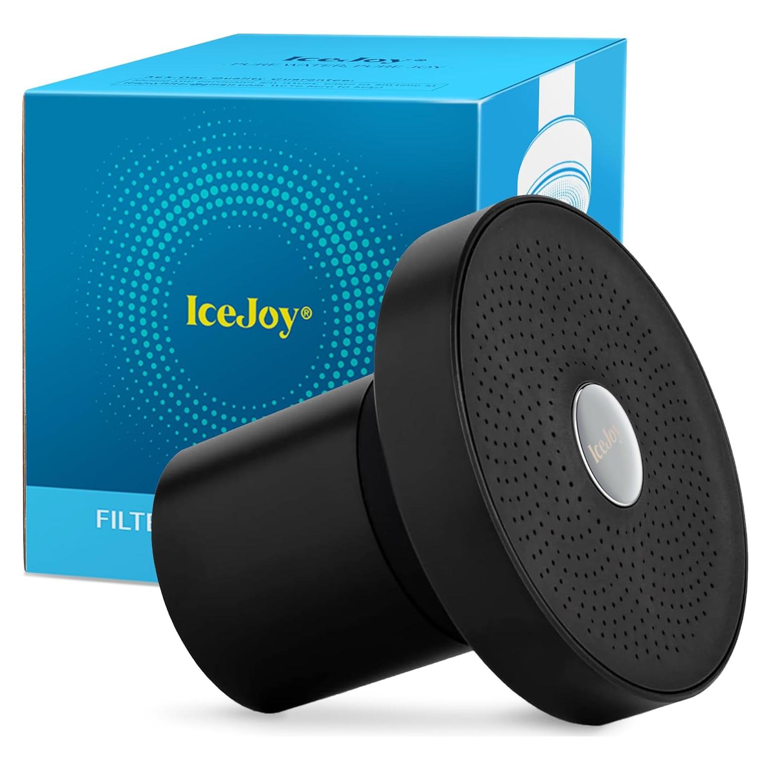 Cabezal de Ducha Filtrado IceJoy - Alta Eficiencia Negro Mate