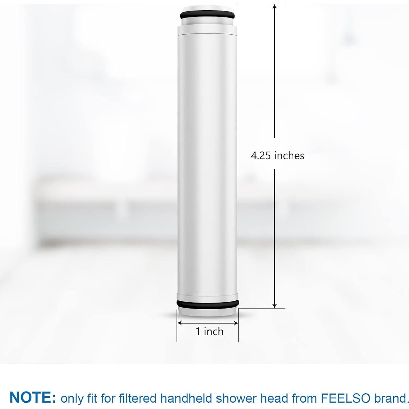 Filtro de Ducha FEELSO 2 Cartuchos 15 Etapas Agua Dura