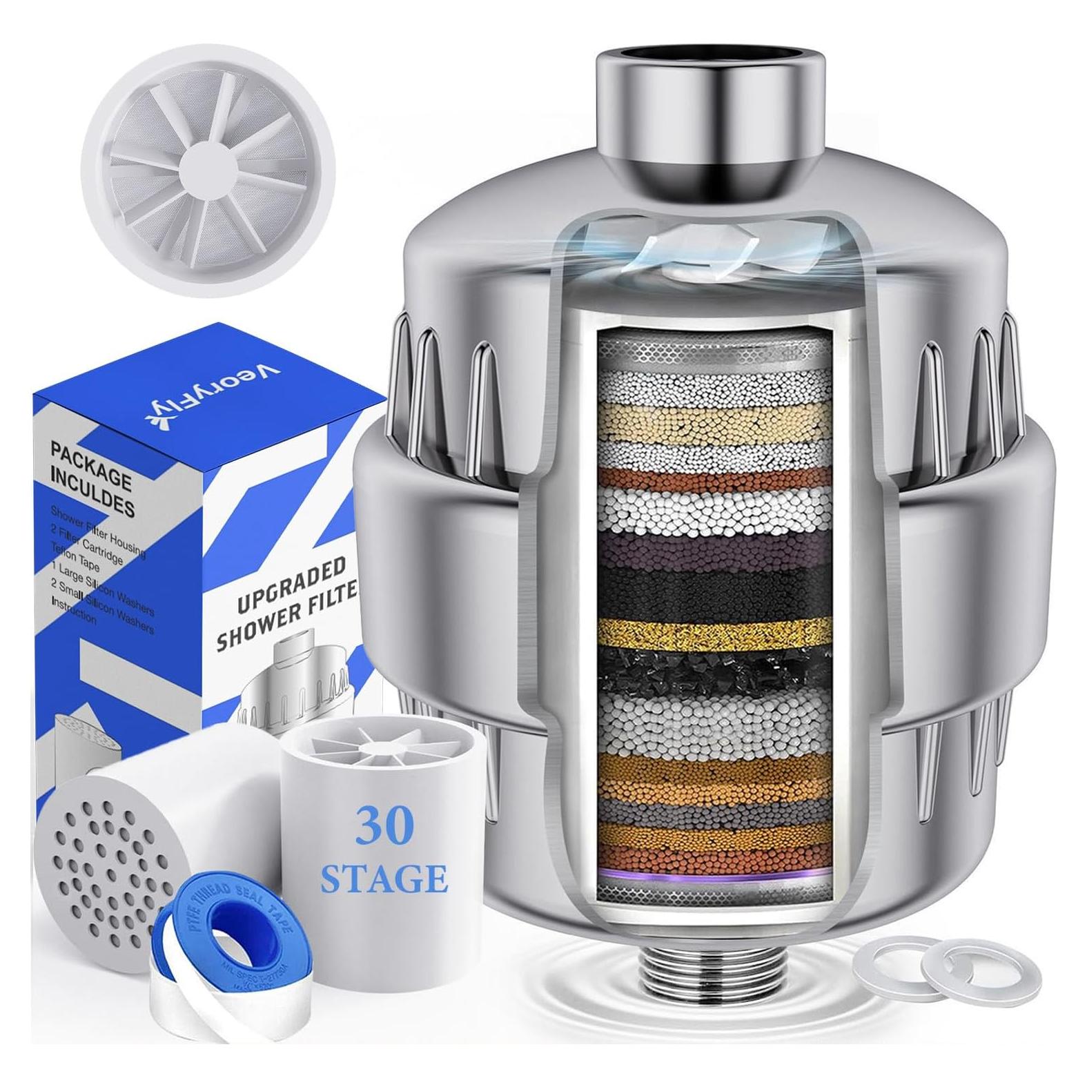 Filtro de Ducha VeoryFly 30 Etapas con Vitaminas C y E