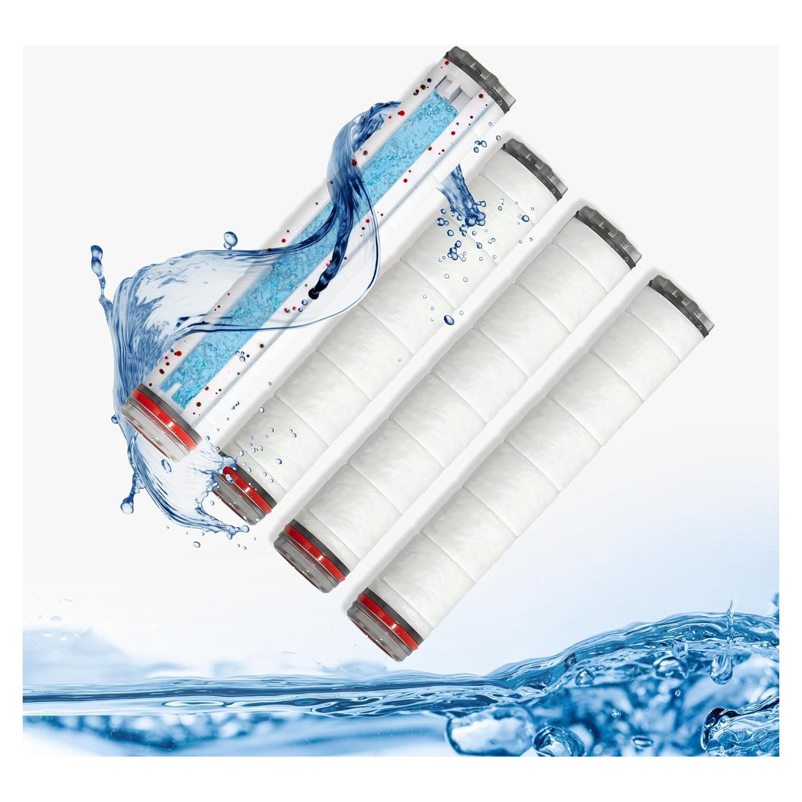 Cabezal de Ducha Filtrado EZWELL con 4 Filtros Reemplazables