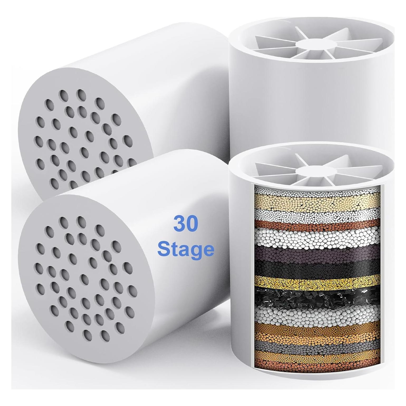 Cartucho Filtro Ducha VeoryFly 30 Etapas Paquete 4 Unidades