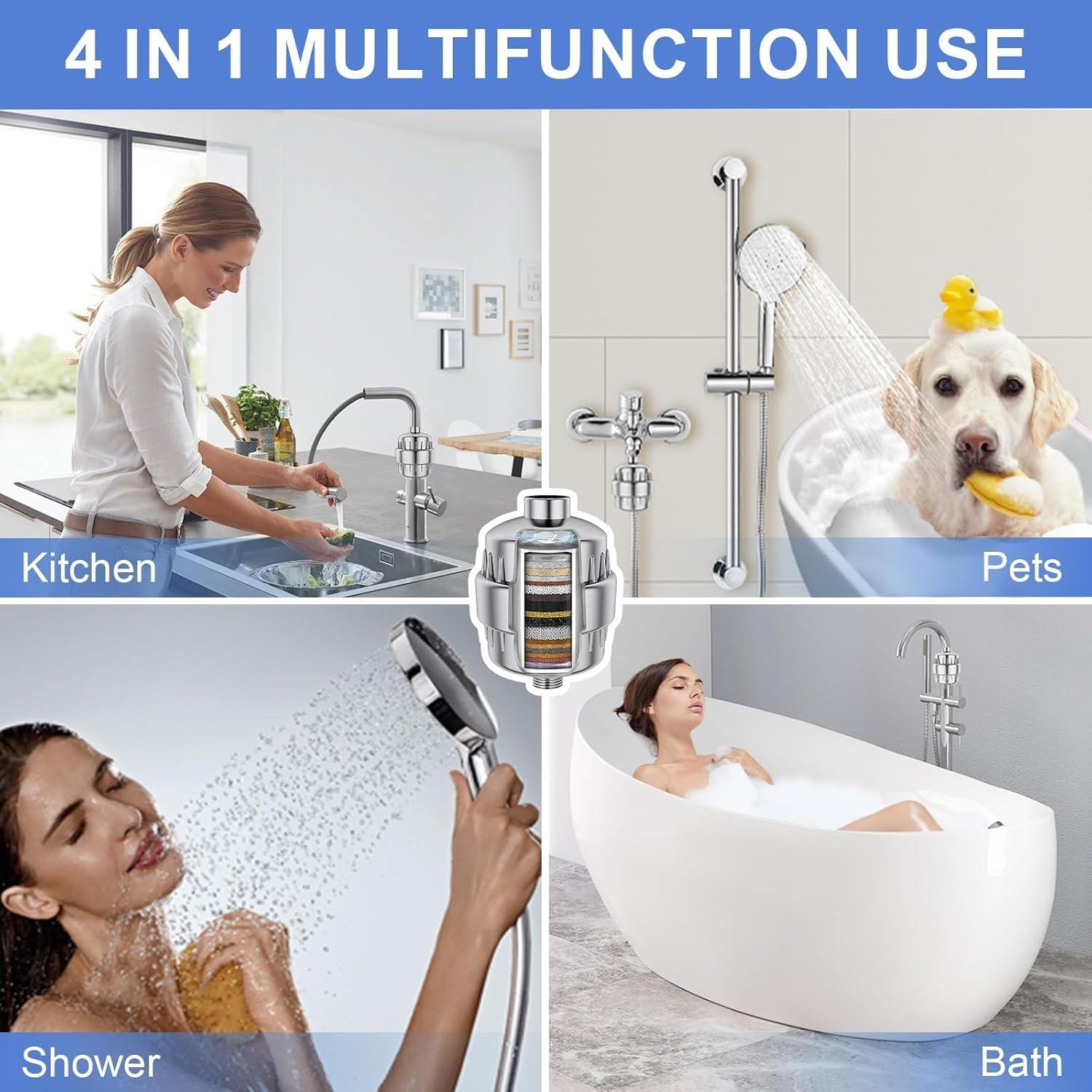 Cartucho Filtro Ducha VeoryFly 30 Etapas Paquete 4 Unidades