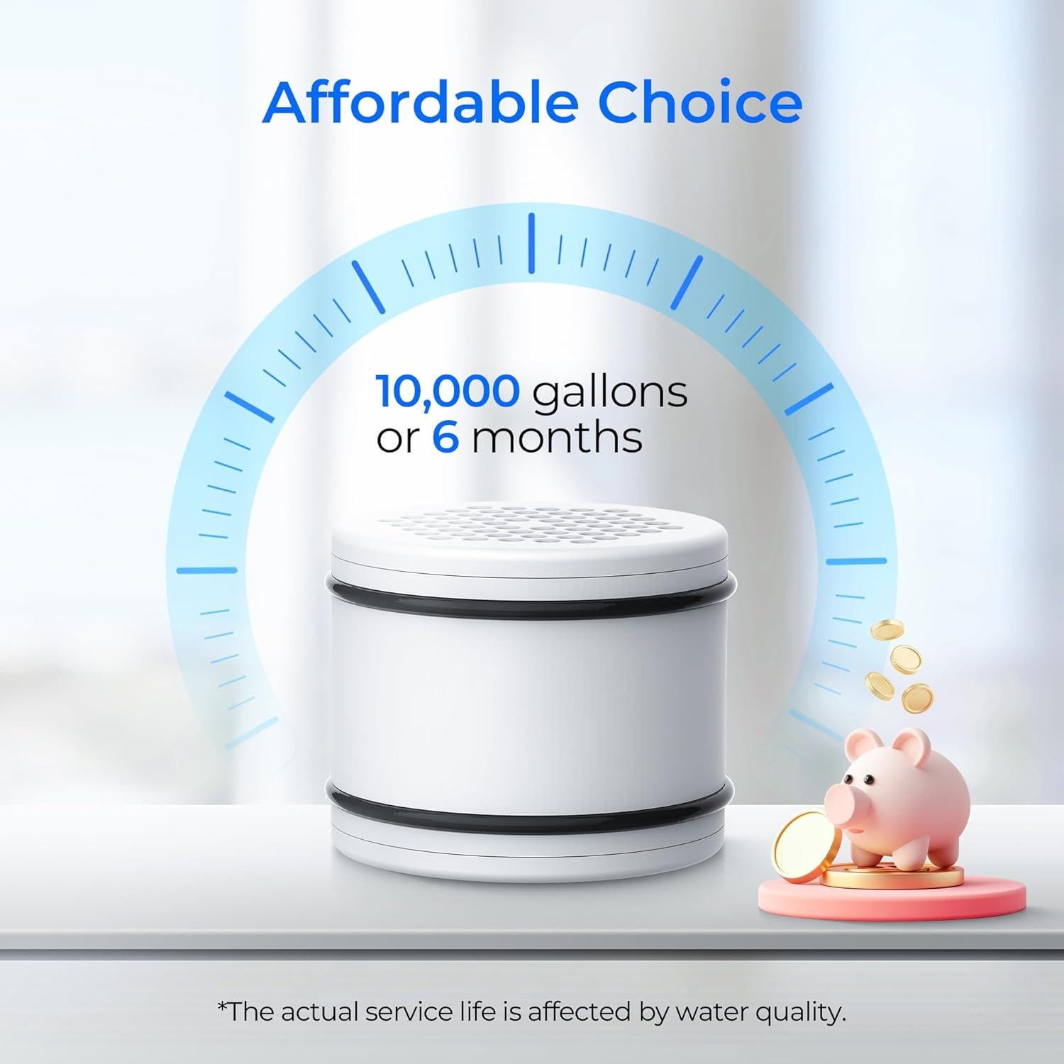 Filtro de Ducha Waterdrop WHR-140 Paquete de 3 KDF