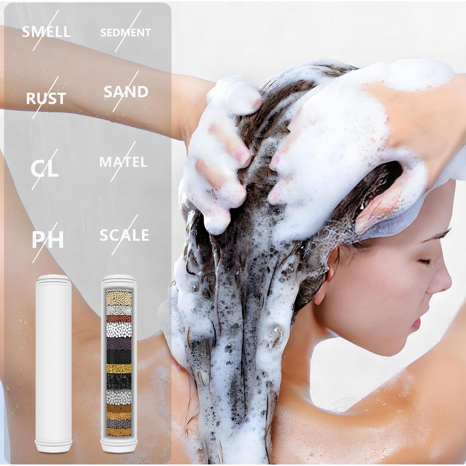 Filtro de Ducha Slirceods Reemplazo 3 Unidades Multi Etapas