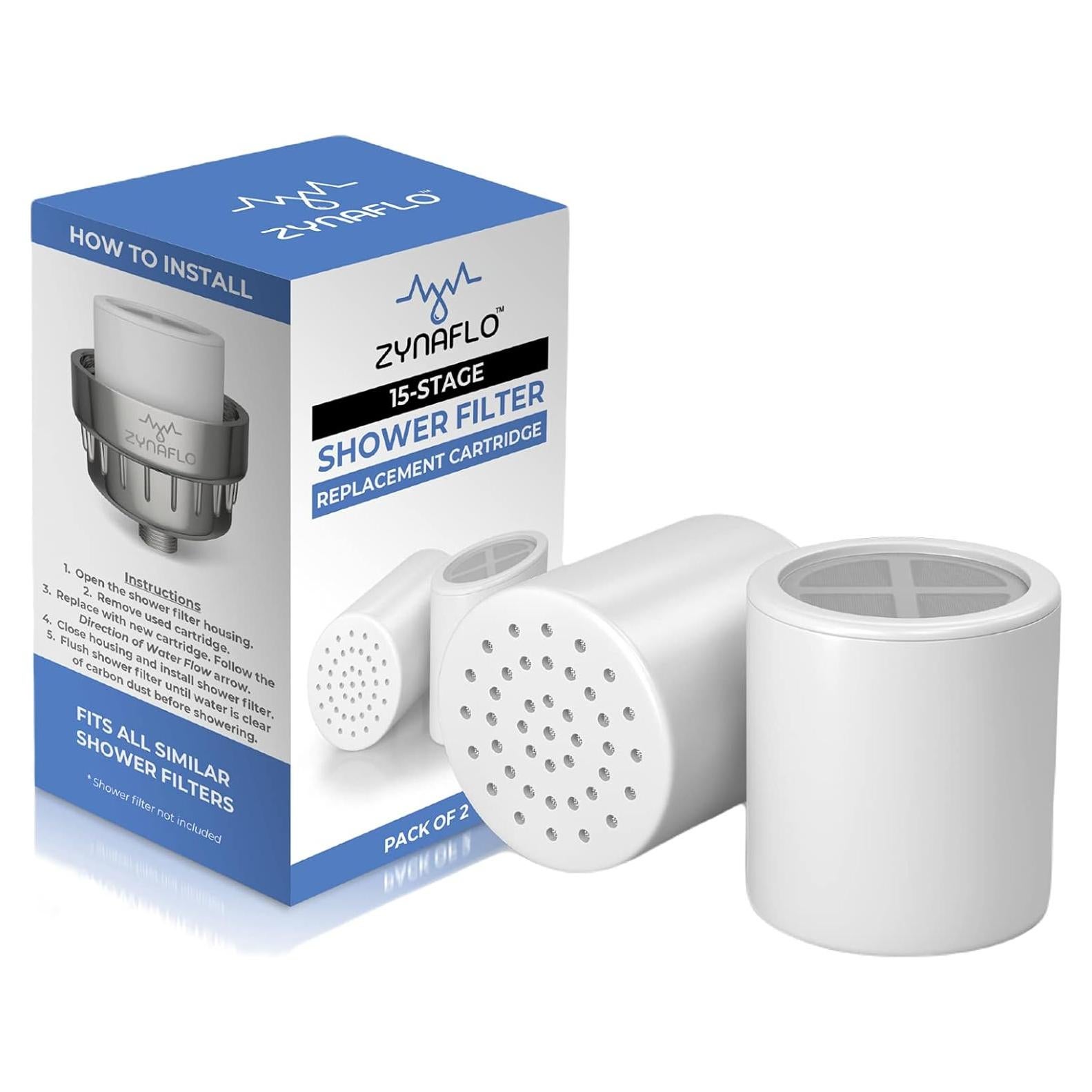 Cartucho Filtro Ducha ZYNAFLO 15 Etapas Paquete de 2