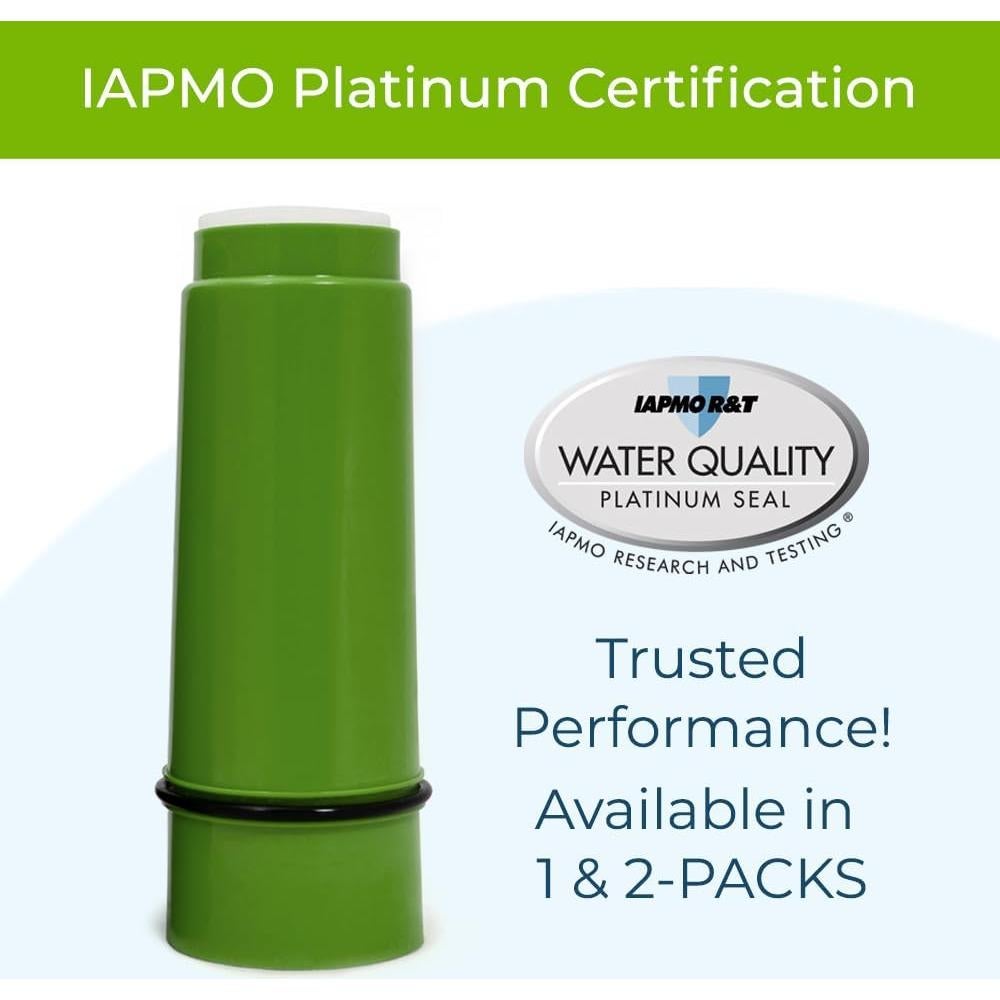 Cartuchos de Reemplazo WaterChef RCSF-7, 2-Pack Filtro Ducha