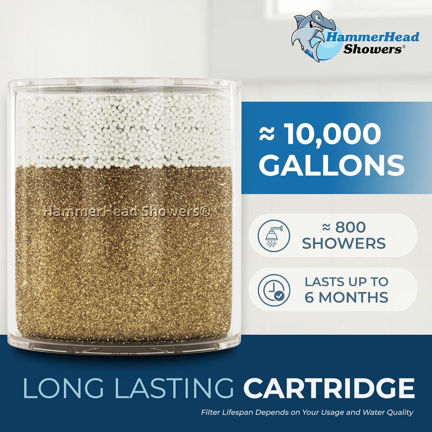 Cartucho Filtro Ducha HammerHead KDF 450g Alta Salida