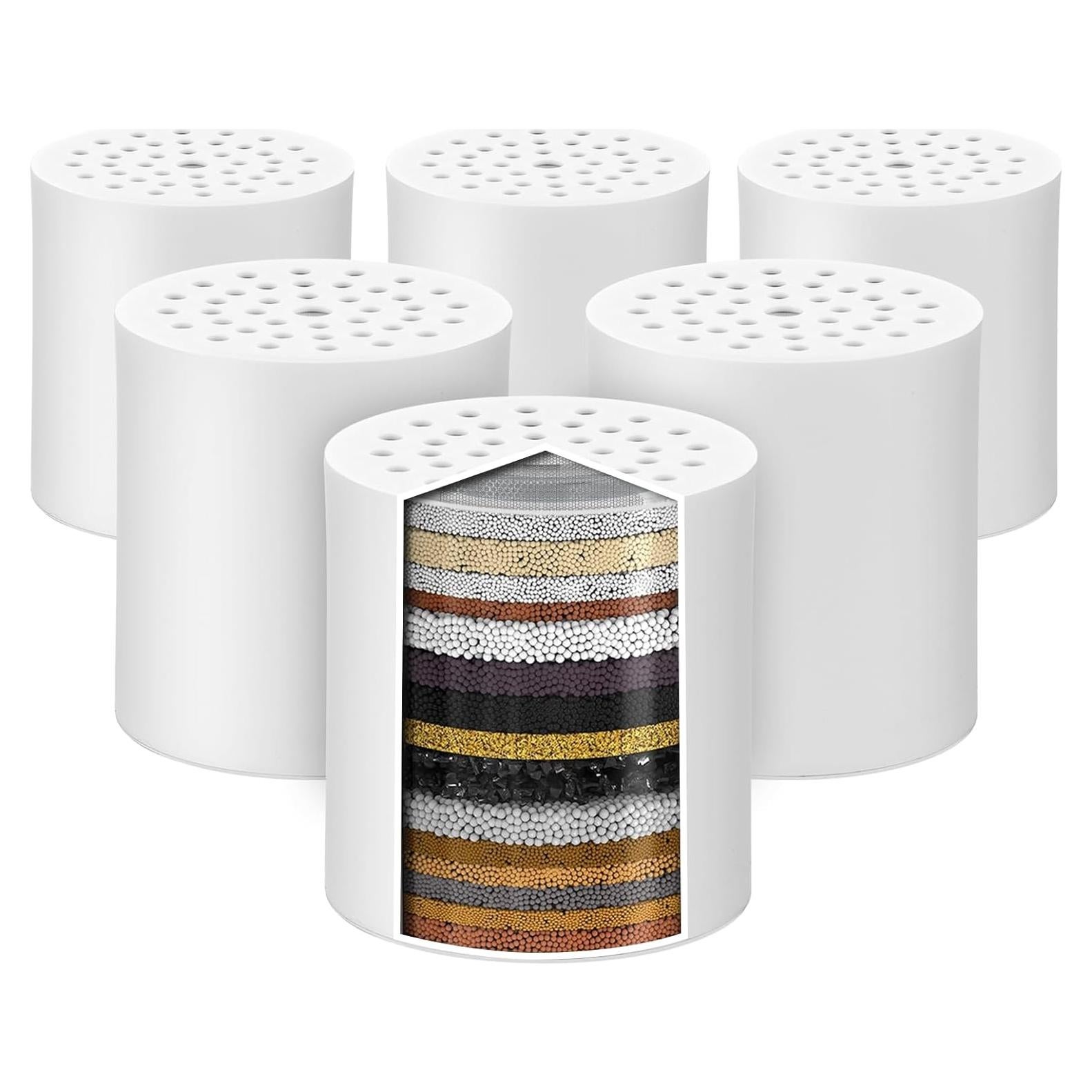 Paquete de 6 Filtros de Ducha 20 Etapas Cenipar 1.28 kg