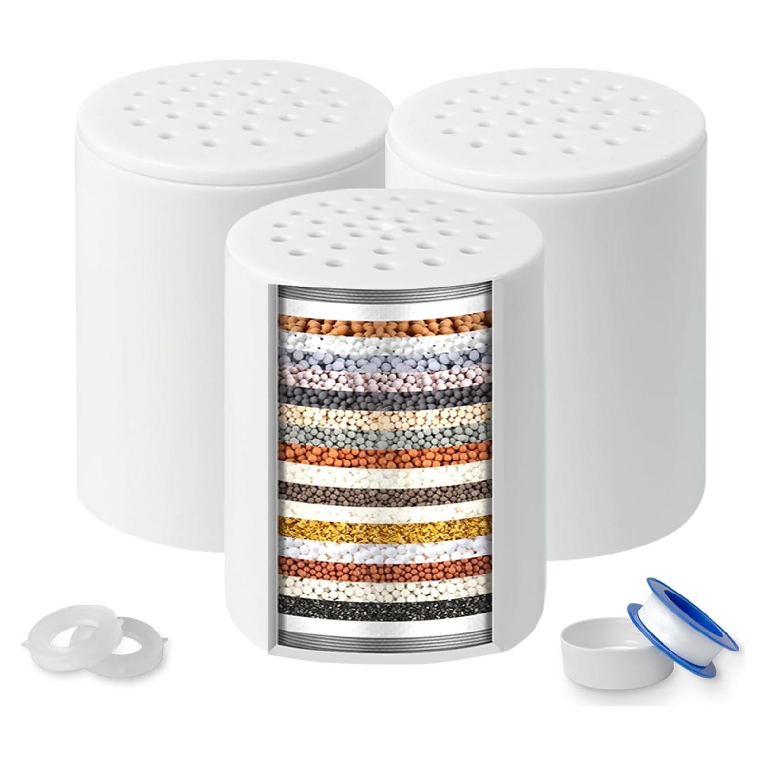 Cartuchos de Filtro de Ducha Dwavele 20 Etapas - 3 Piezas